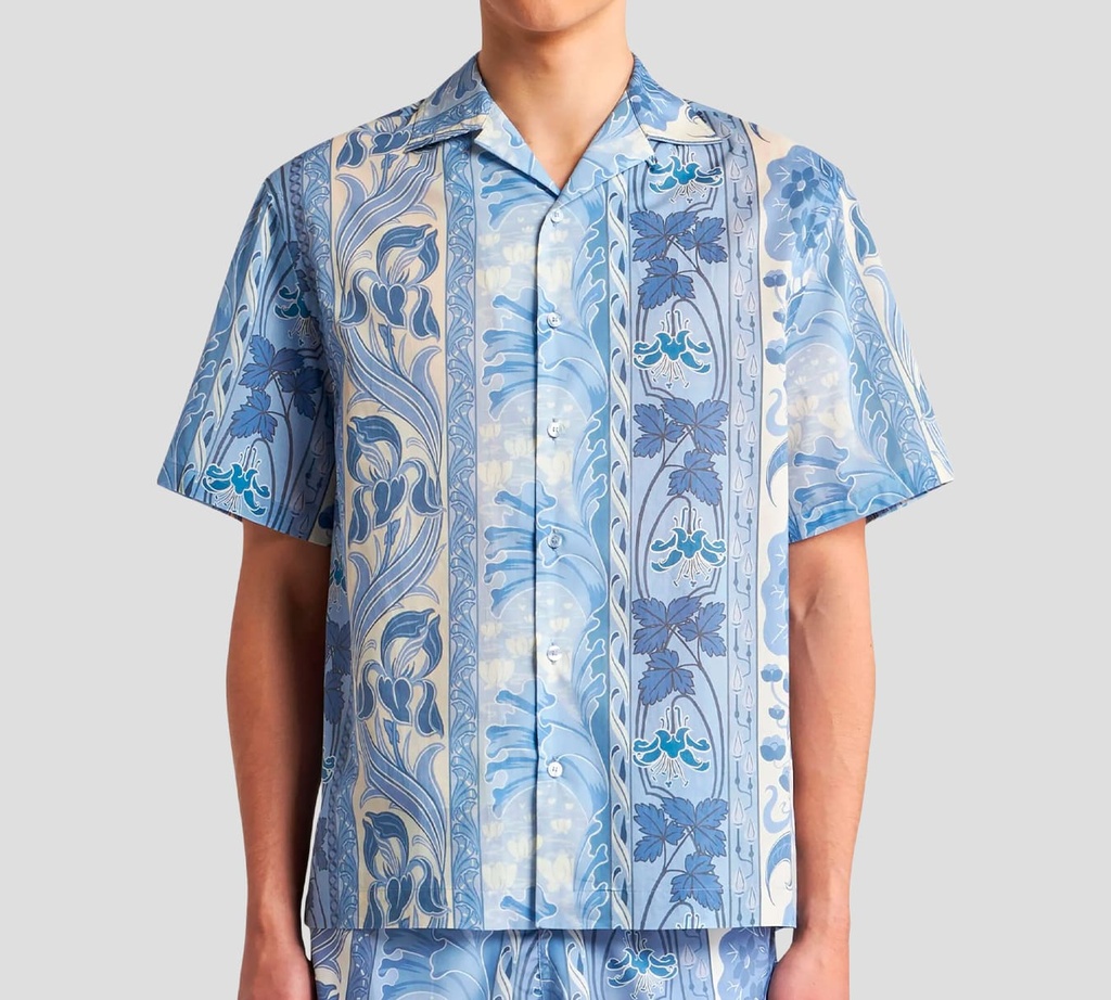 Etro - CAMISA AZUL Y BLANCO