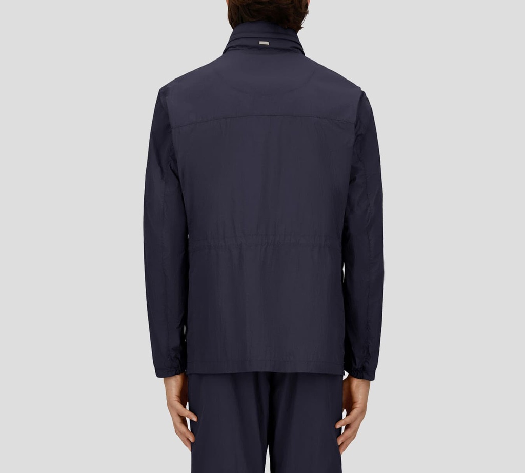 Herno - CHAQUETA DE CUELLO ALTO AZUL OSCURO