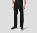Philipp Plein - PANTALÓN VAQUERO SUPER STRAIGHT CUT PREMIUM JET NEGRO