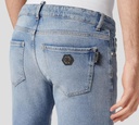 Philipp Plein - PANTALÓN VAQUERO SUPER FIT AZUL ZAFIRO