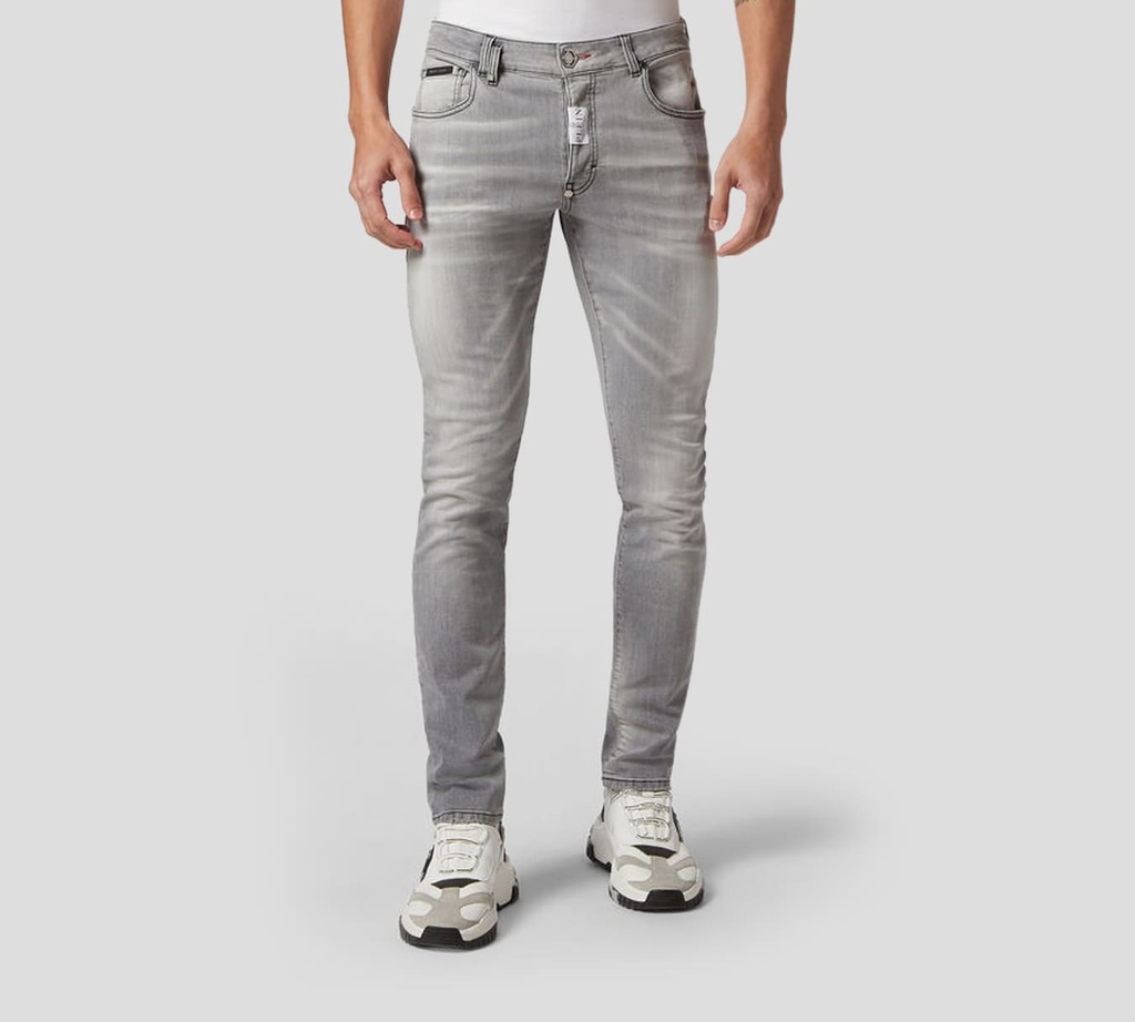 Philipp Plein - PANTALON SUPER STRAIGHT GRIS