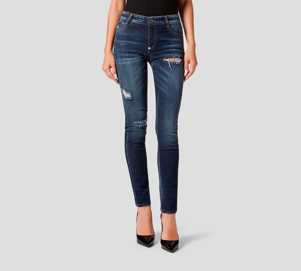 Philipp Plein - DENIM JEGGINS AZUL OCEAN