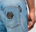 Philipp Plein - SKINNY JEANS CONFORT SUPREME FIT CON SELLO SOBRE BOLSILLO TRASERO