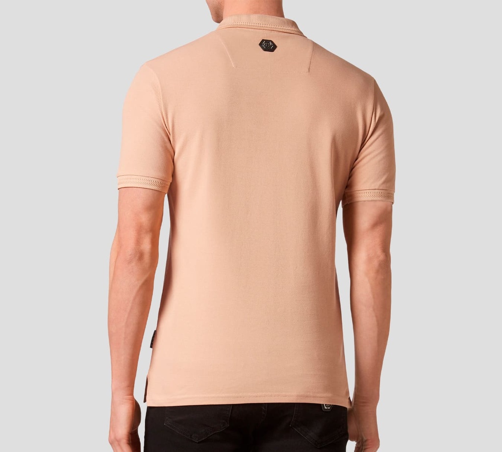 Philipp Plein - PIQUET POLO SHIRT SS SKULL&BONES 3N06