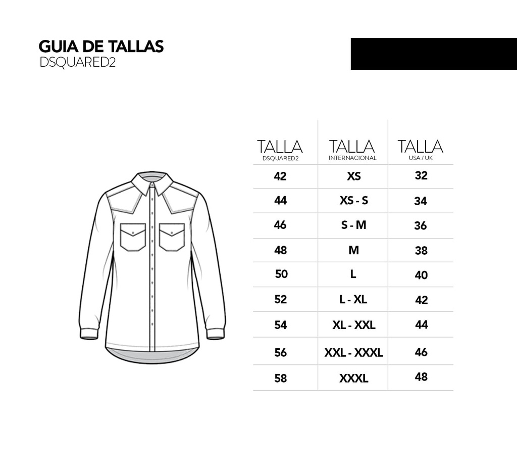 Dsquared2 - CAMISA MANGA LARGA DE JEAN CON DOBLE BOLSILLO FRONTAL