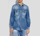 Dsquared2 - CAMISA MANGA LARGA DE JEAN CON DOBLE BOLSILLO FRONTAL