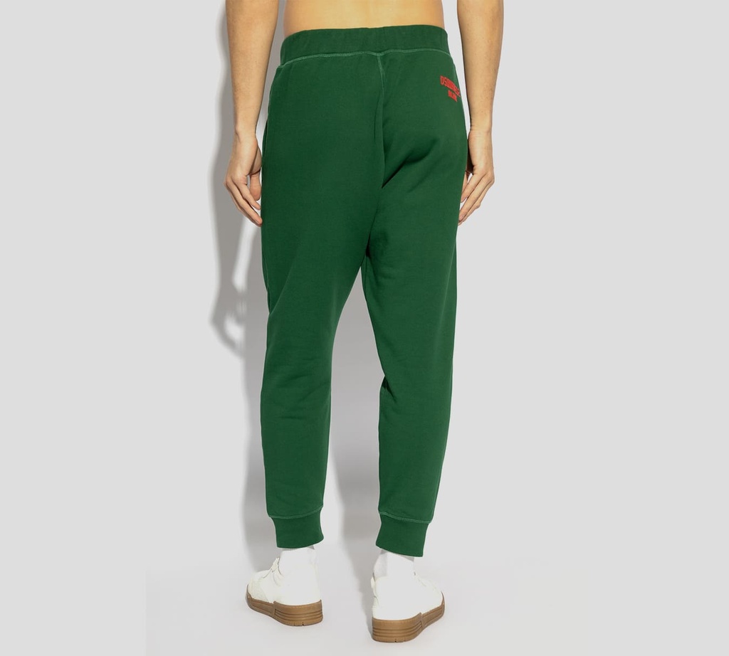 Dsquared2 - MONO JOGGER VERDE CON LOGO EN RELIEVE AFELPADO SOBRE PARTE TRASERA