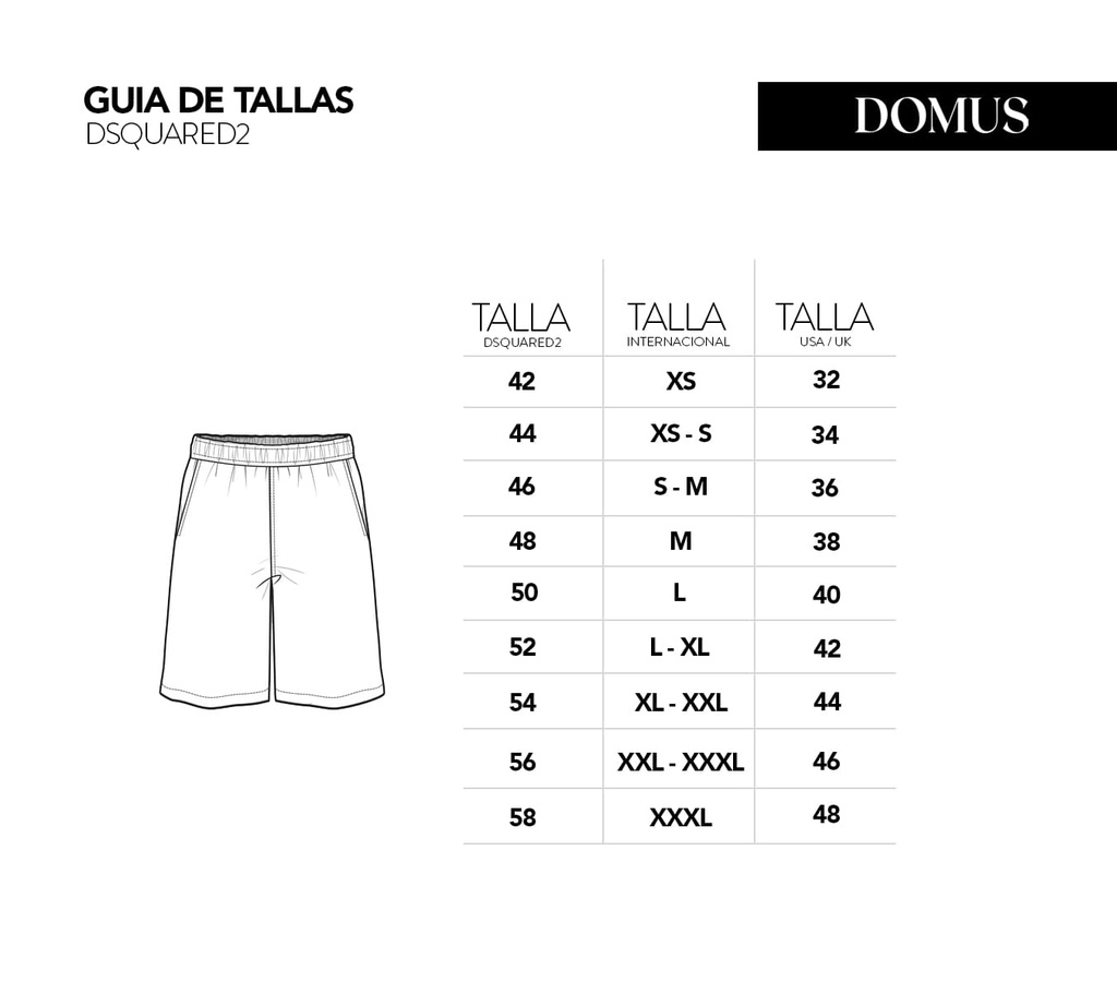 Dsquared2 - SHORT BERMUDA NEGRO DEPORTIVO CON LOGO SOBRE PARTE TRASERA