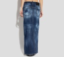 Dsquared2 - FALDA DE JEAN LARGA CON ABERTURA FRONTAL