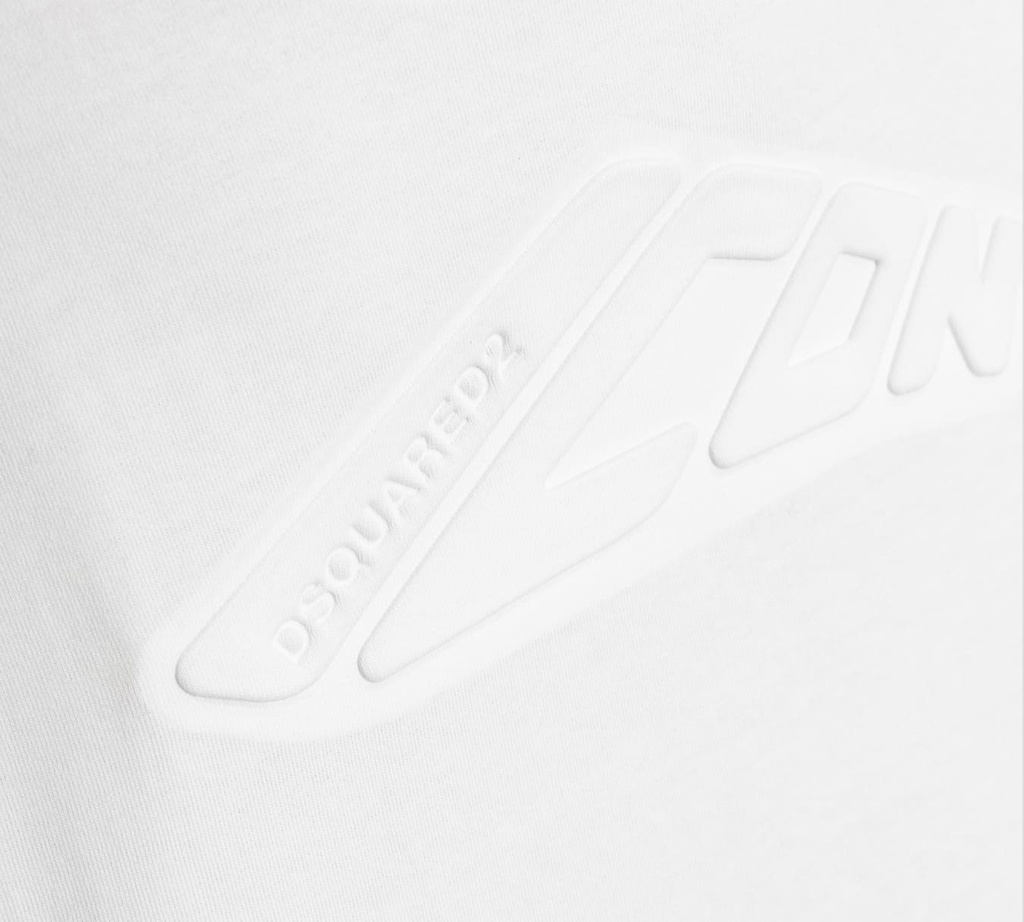 Dsquared2 - FRANELILLA BLANCA ICON DEPORTIVA CON LOGO EN RELIEVE