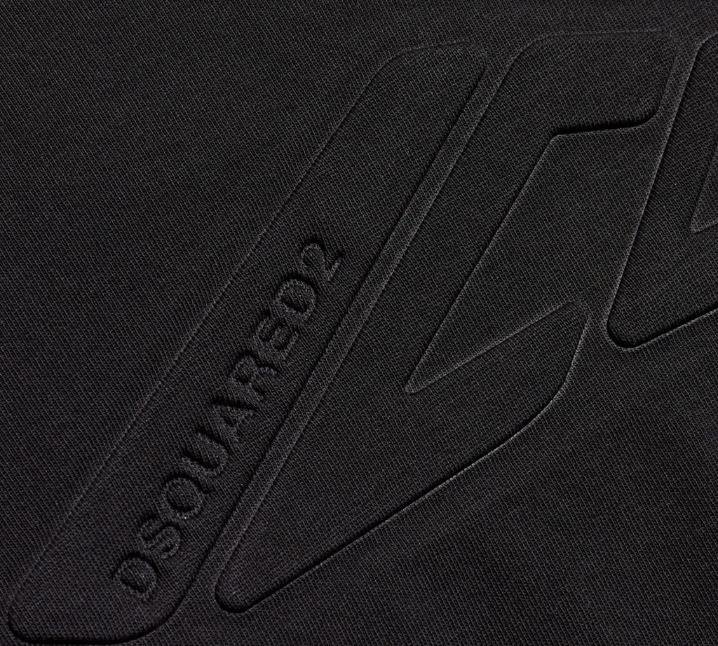 Dsquared2 - FRANELILLA NEGRA ICON DEPORTIVA CON LOGO EN RELIEVE
