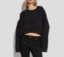 Dsquared2 - SWEATER ICON NEGRO CUELLO REDONDO CON LOGO EN RELIEVE
