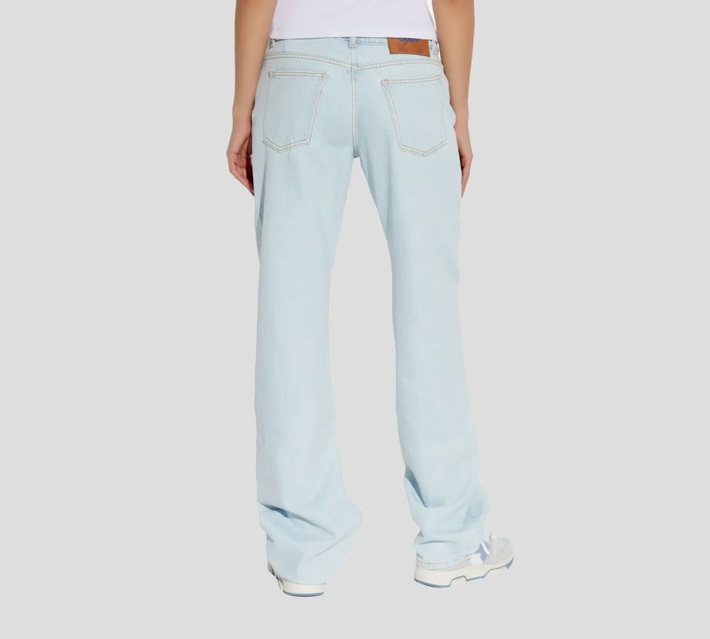 Off White - JEANS AZUL CLARO CORTE RECTO