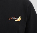 Off White - FRANELA CUELLO REDONDO NEGRA CORTE BOX CON ESTAMPADO DE FRUTAS EN LA ESPALDA
