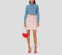 Elisabetta Franchi - CAMISA AZUL DE JEANS CON BOTONES PLATA