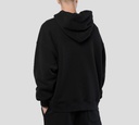 Off White - SWEATER HOODIE NEGRO CON LOGO ESTAMPADO Y BOLSILLO FRONTAL