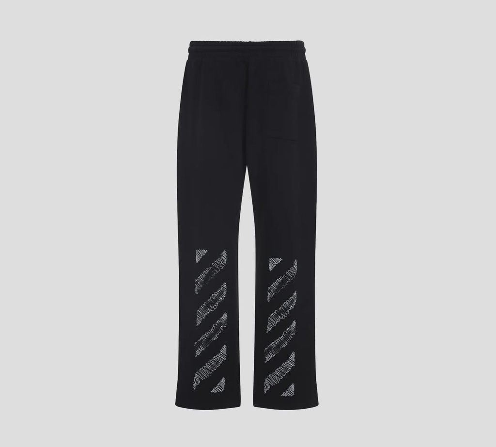 Off White - MONO NEGRO DE ALGODÓN CON ESPIRALES ESTAMPADOS EN PARTE TRASERA