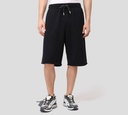Off White - SHORT BERMUDA NEGRO DE ALGODON CON LOGO BORDADO
