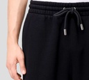 Off White - SHORT BERMUDA NEGRO DE ALGODON CON LOGO BORDADO