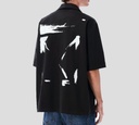 Off White - CAMISA MANGA CORTA NEGRA CON ESTAMPADO SOBRE LA ESPALDA