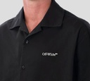 Off White - CAMISA MANGA CORTA NEGRA CON ESTAMPADO SOBRE LA ESPALDA