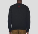 Off White - SWEATER NEGRO TEJIDO CON PATRON DE GRAFFITI AL FRENTE