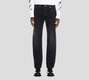 Off White - JEAN NEGRO PRELAVADO CORTE RECTO