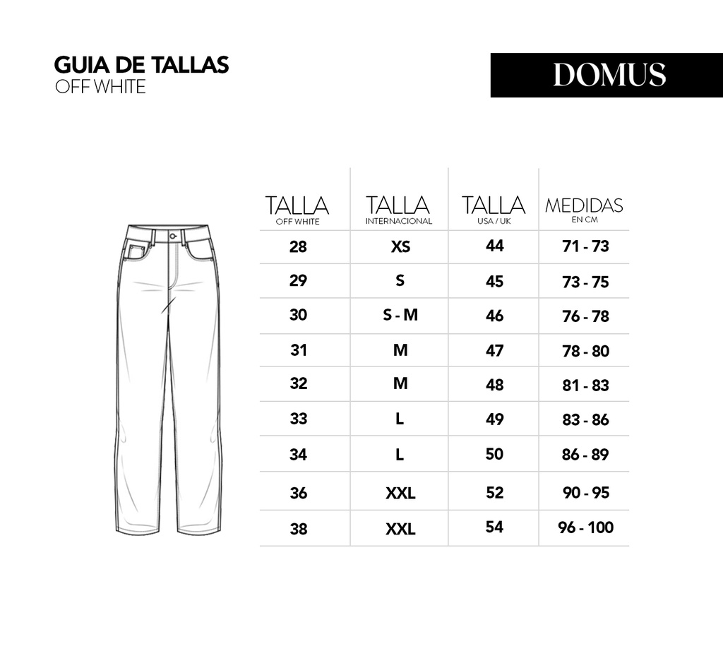 Off White - JEAN NEGRO PRELAVADO CORTE RECTO