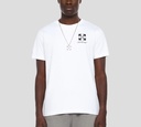Off White - FRANELA BLANCA CUELLO REDONDO CON LOGO EN NEGRO SOBRE EL PECHO