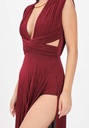 Elisabetta Franchi - VESTIDO CHERRY CON COLLAR EN DORADO