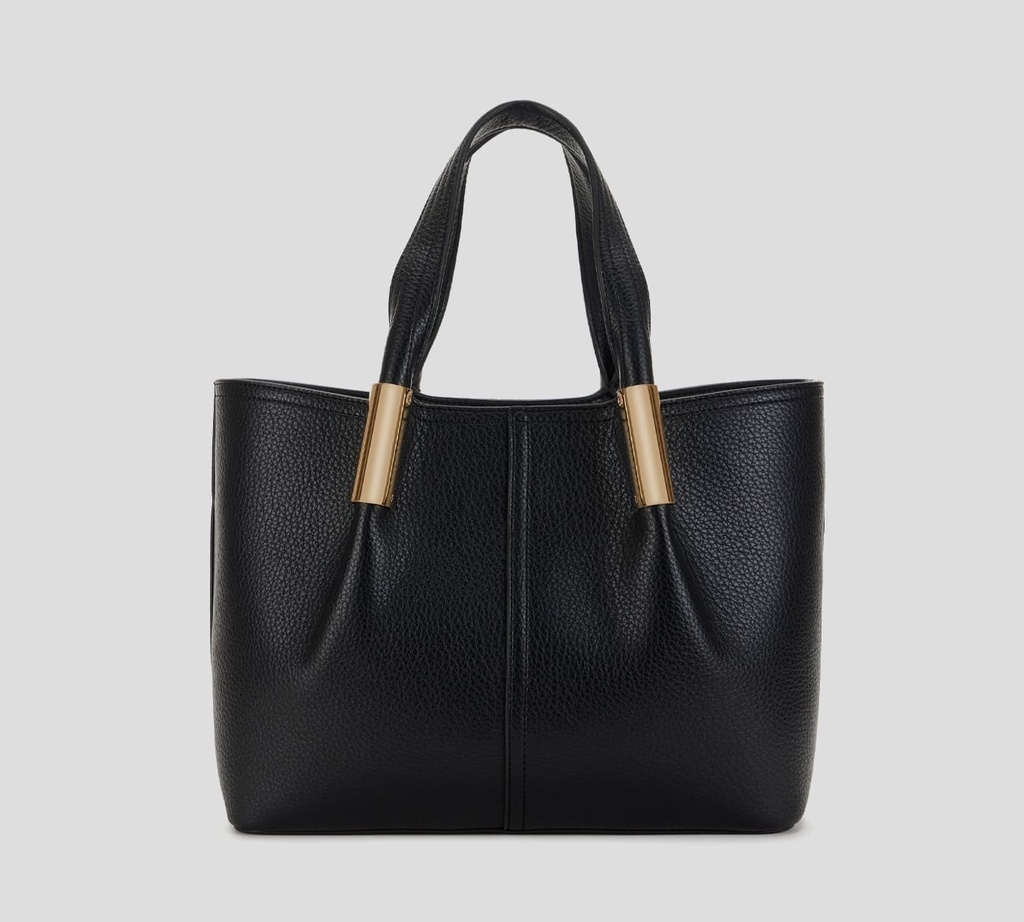 Elisabetta Franchi - CARTERA NEGRA CON DETALLES DORADOS MEDIANA