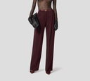 Elisabetta Franchi - PANTALON MERLOT CON BOTONES DORADOS EN PARTE POSTERIOR