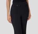 Elisabetta Franchi - PANTALON NEGRO CON BOTONES DORADOS