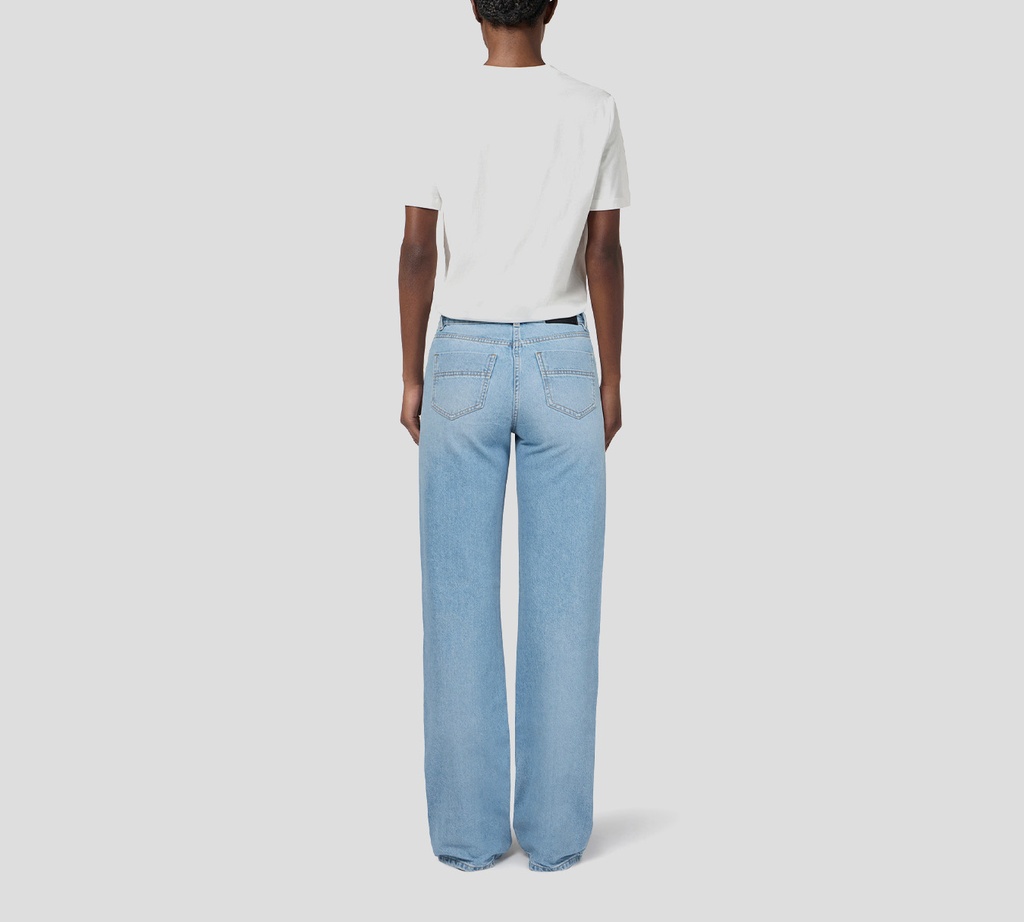 Elisabetta Franchi - JEAN CLARO BAGGIE CON DETALLES BRILLANTES