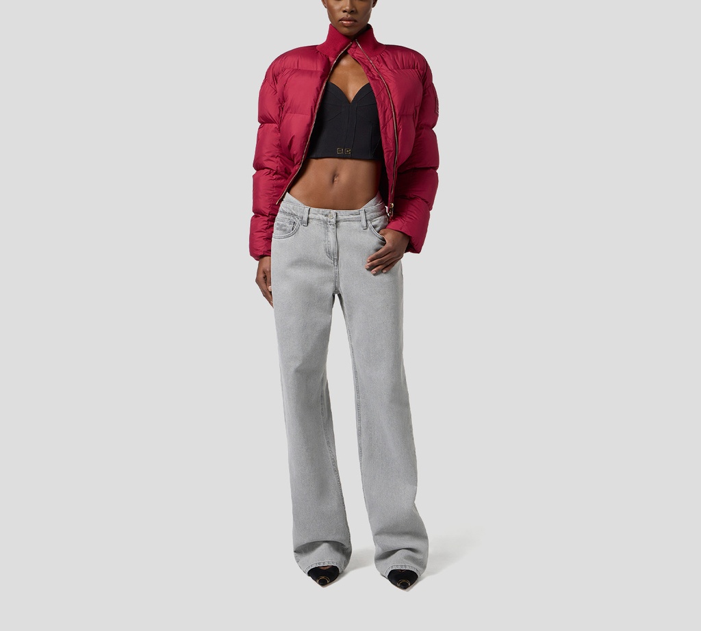 Elisabetta Franchi - TOP NEGRO CON DETALLES DORADOS EN PARTE INFERIOR