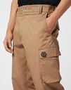 Philipp Plein - PANTALON BEIGE CARGO DE CORTE RECTO