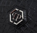 Philipp Plein - CARTERA NEGRA DE COMPRAS CALAVERA DE CRISTAL