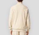 Philipp Plein - CHAQUETA BEIGE DE CHÁNDAL JACQUARD CON MONOGRAMA