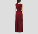 Elisabetta Franchi - VESTIDO CHERRY CON COLLAR EN DORADO