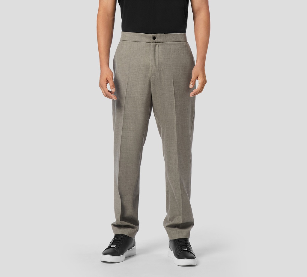 Philipp Plein - PANTALON NEGRO CON LIGA ANCHO DE LANA