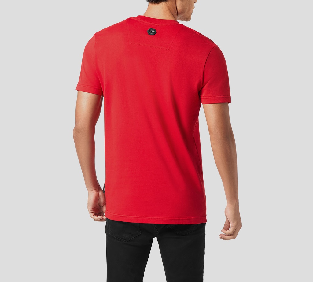 Philipp Plein - FRANELA ROJA DE CUELLO REDONDO PLEIN TRUCKS BULLDOG