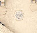 Philipp Plein - CARTERA BEIGE DE COMPRAS CALAVERA DE CRISTAL