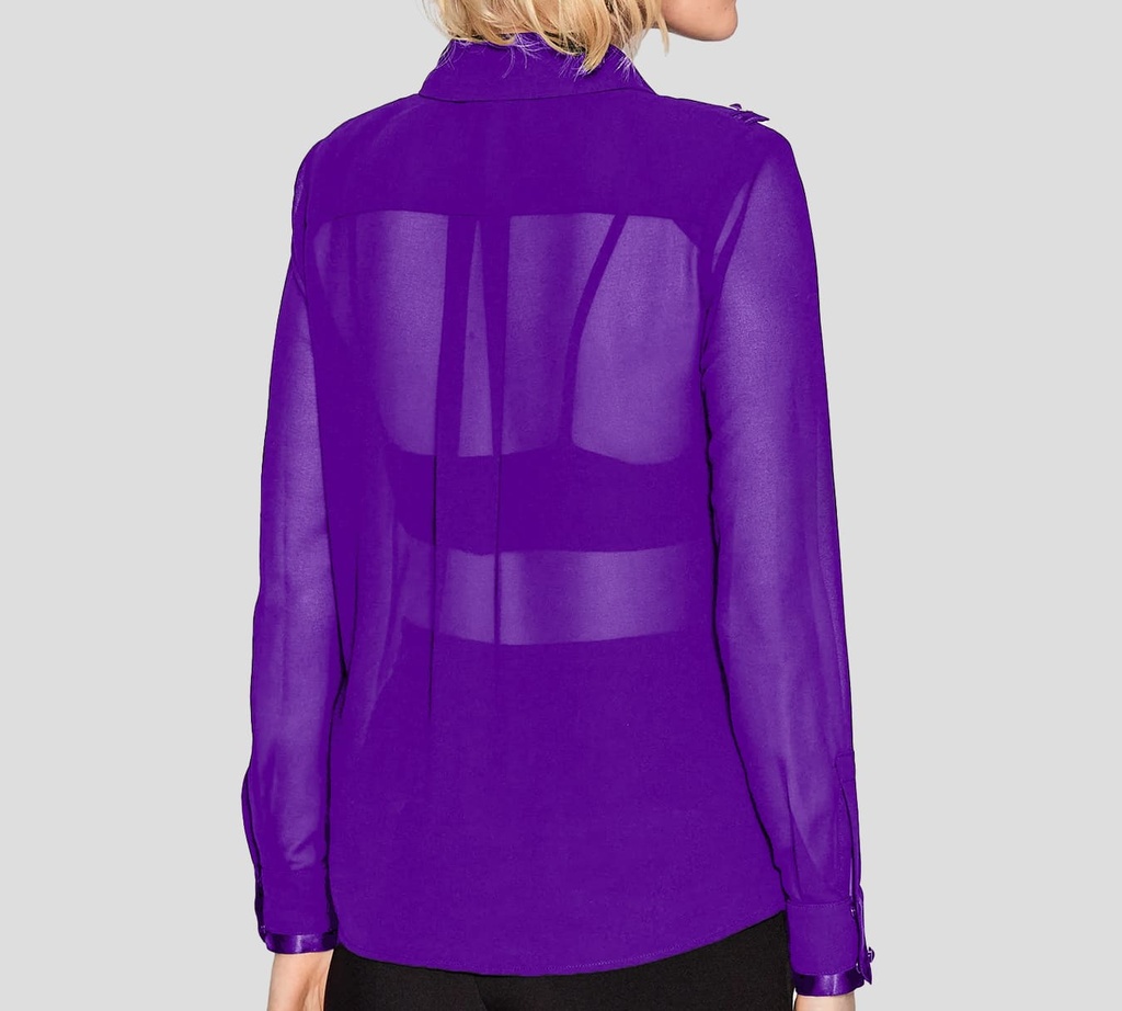 Elisabetta Franchi - BLUSA TRANSPARENTE