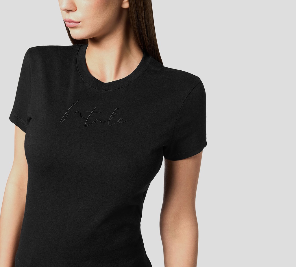 Philipp Plein - FRANELA NEGRA DE CORTE PURO 