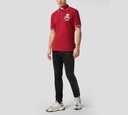 Philipp Plein - POLO ROJA DE PIQUÉ CON CALAVERA Y HUESOS