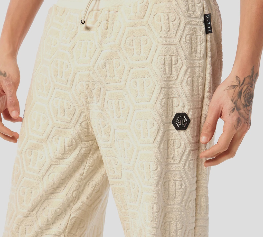 Philipp Plein - MONO BEIGE DE CHÁNDAL JACQUARD CON MONOGRAMA