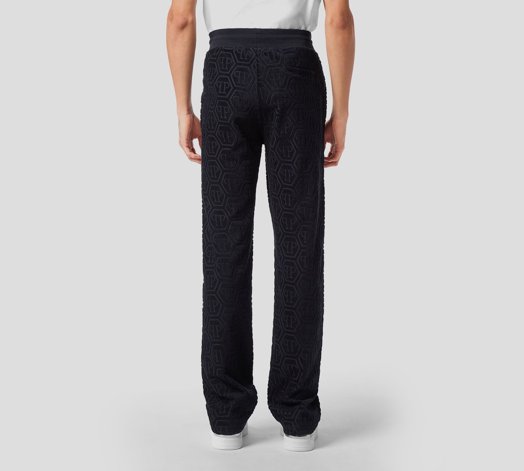 Philipp Plein - MONO AZUL OSCURO DE CHÁNDAL JACQUARD CON MONOGRAMA