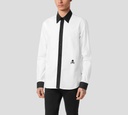 Philipp Plein - CAMISA DE ALGODÓN SUGAR DADDY BICOLOR CON CALAVERA