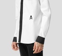 Philipp Plein - CAMISA DE ALGODÓN SUGAR DADDY BICOLOR CON CALAVERA
