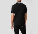 Philipp Plein - POLO NEGRA CON LINEAS BLANCAS TEDDY